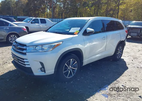 2017 Toyota Highlander Xle z USA, uszkodzony, nr VIN 5TDKZRFH2HS520967